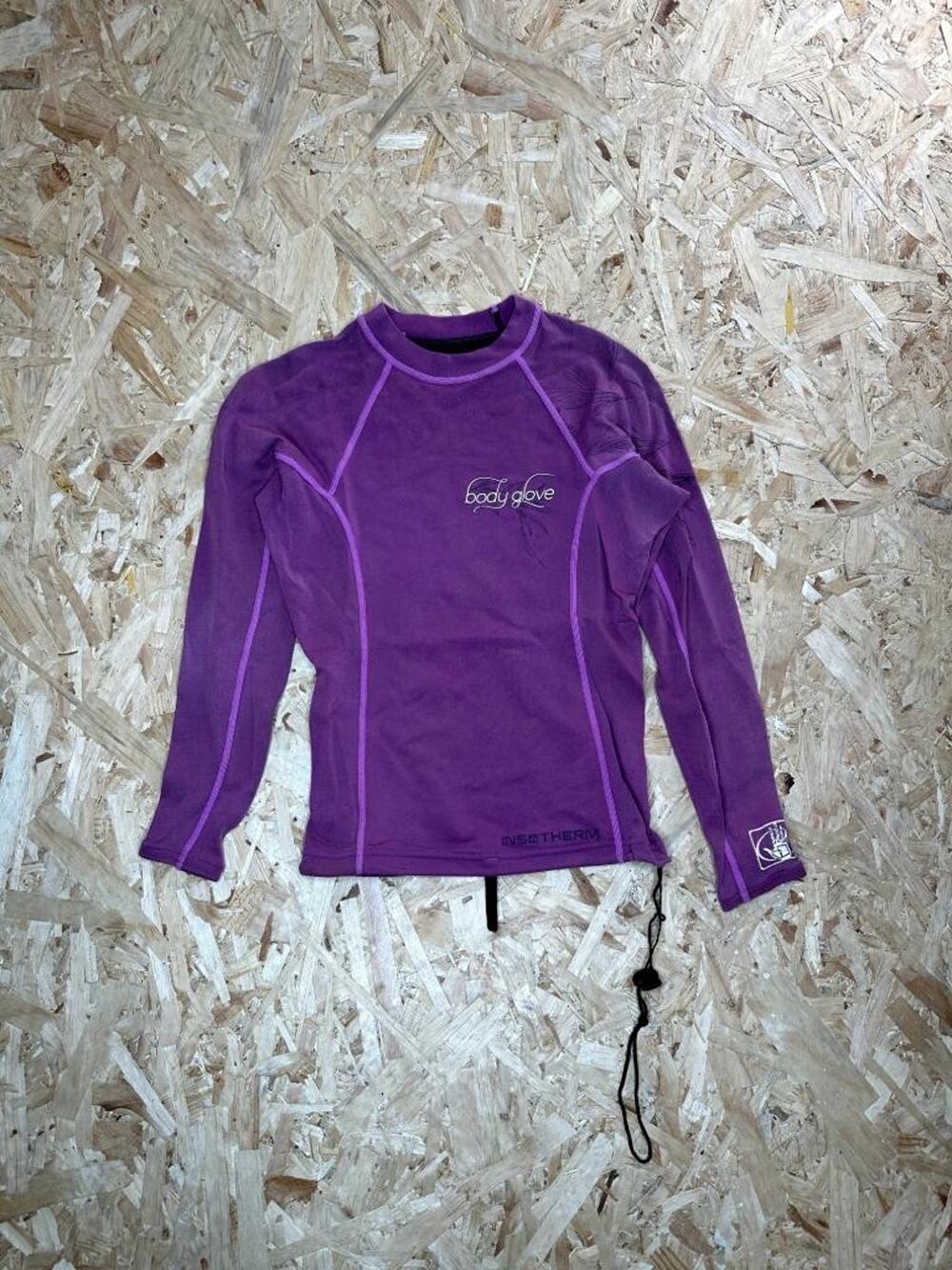 Body Glove Insotherm Rash Guard Womens Long Sleeve Purple Thermal Swim Shirt XS